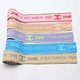 Soft, high-quality woven debossed logo Jacquard nylon elastic webbing, perfect for enhancing the waistbands of underwear and other apparel.